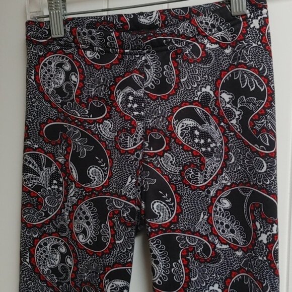 Just Cozy lined winter leggins Paisley pattern size XS/S - Picture 2 of 6
